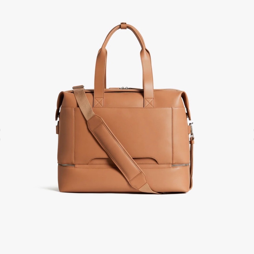 Monos Tan Vegan Leather Metro Weekender Bag - Picture 7 of 9
